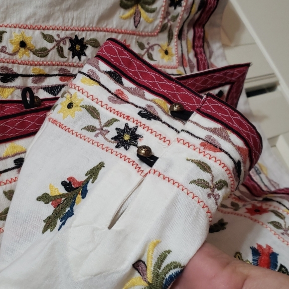 NWT Zara Women's Embroidered Kimono Cardigan Blouse Jacket Small S - Picture 8 of 9